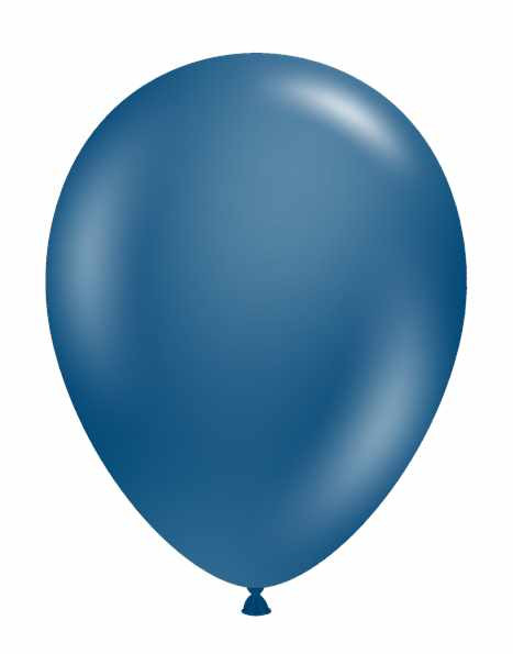 Round Latex Balloon Designer Navy 17 inch - 50 pack