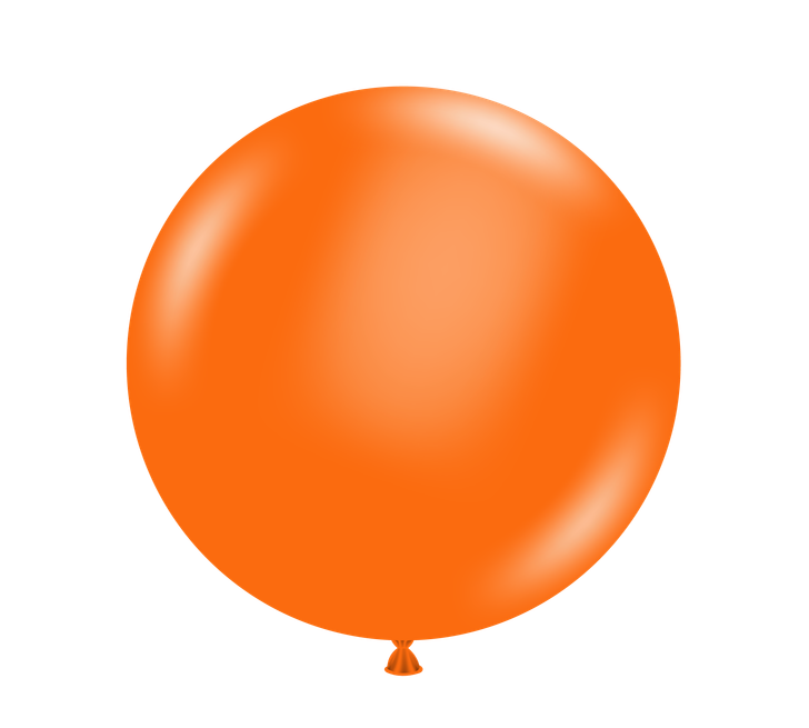 Round Latex Balloon Standard Orange 36 inch - 2 pack