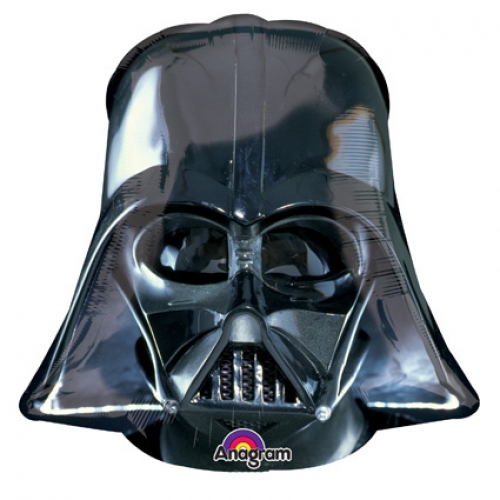 Foil Balloon Star Wars Darth Vader Helmet Black 25 inch - 1 pack