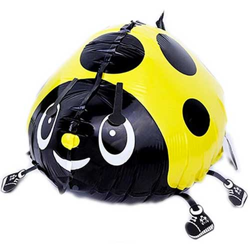 Foil Balloon AirWalker Ladybird 22 inch - 1 pack
