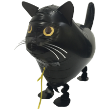 Foil Balloon AirWalker Walking Black Cat 23 inch - 1 pack