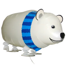 Foil Balloon AirWalker Walking Polar Bear 28 inch - 1 pack