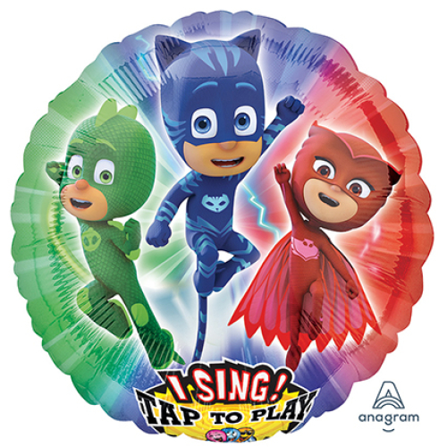 Foil Balloon Singing PJ Masks 28 inch - 1 pack