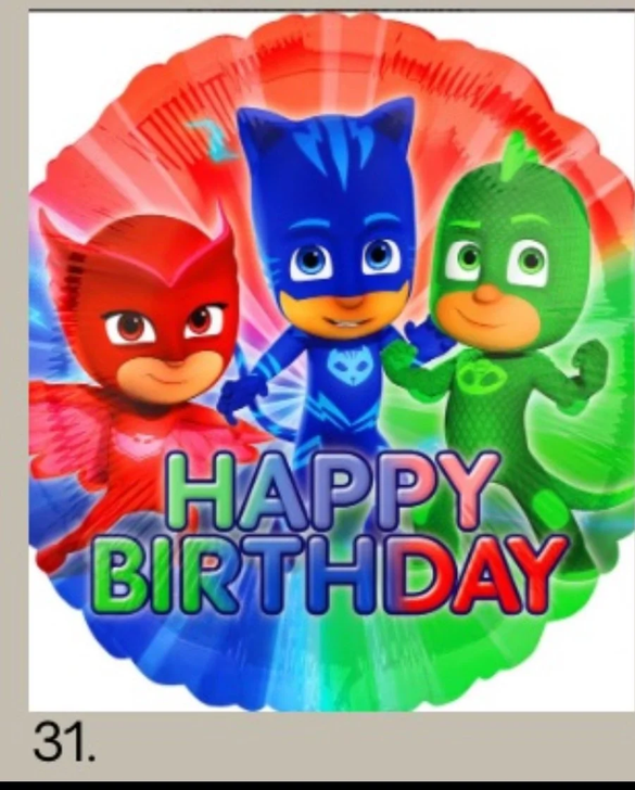 Foil Balloon PJ Masks Happy Birthday 17 inch - 1 pack
