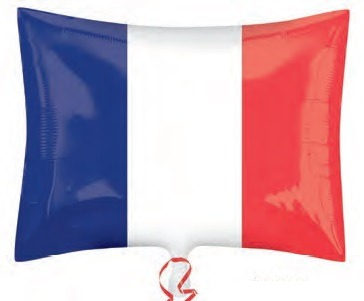 Foil Balloon France Flag 18 inch - 1 pack