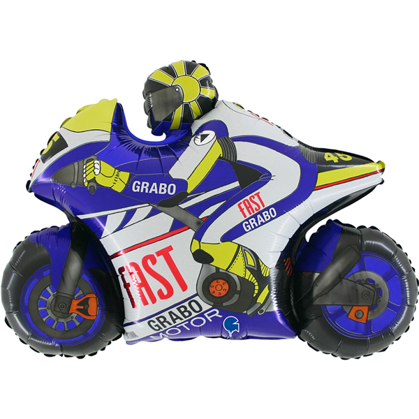 Foil Balloon Racing Motorcycle 29 inch - 1 pack