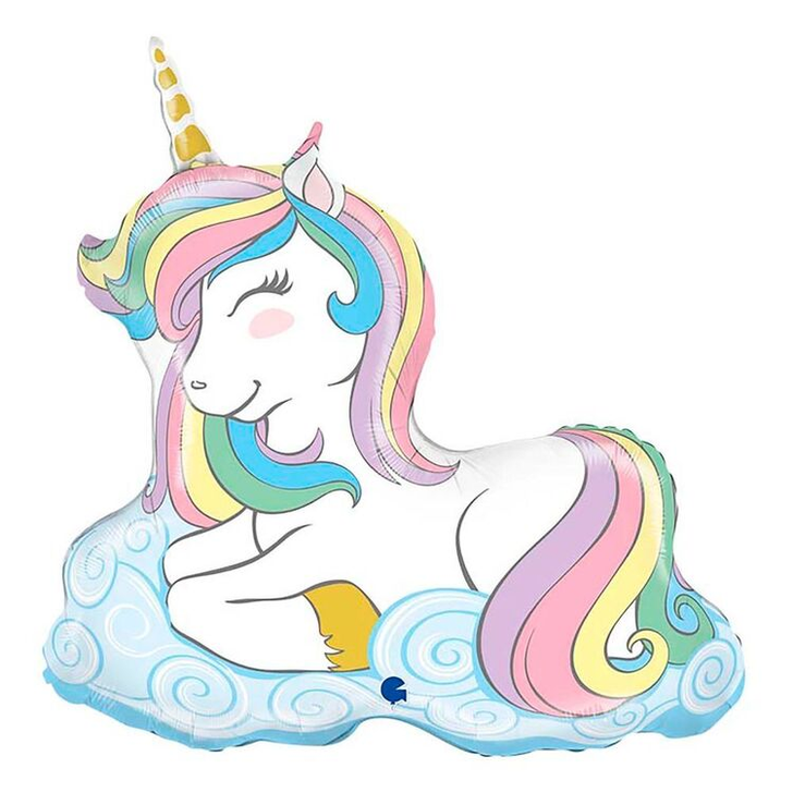 Foil Balloon Unicorn on Cloud 39 inch - 1 pack