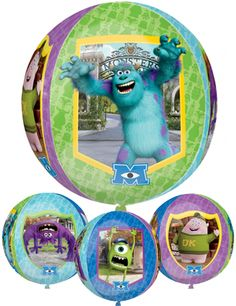Foil Balloon Orbz Monsters University 18 inch - 1 pack