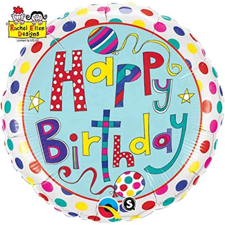 Foil Balloon Happy Birthday 18 inch - 1 pack