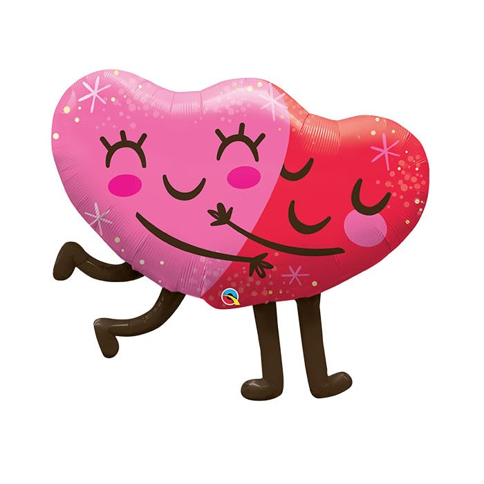 Foil Balloon Love Heart Hug 36 inch - 1 pack