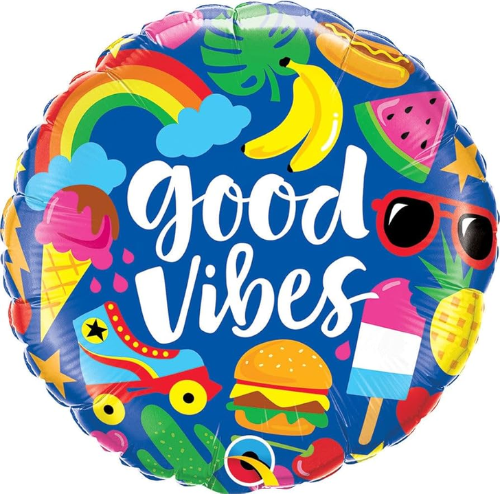 Foil Balloon Good Vibes Summer 18 inch - 1 pack