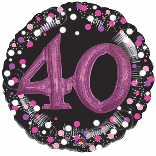 Foil Balloon 40 Pink 32 inch - 1 pack