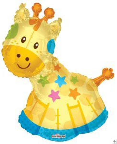 Foil Balloon Giraffe Shape 28 inch - 1 pack