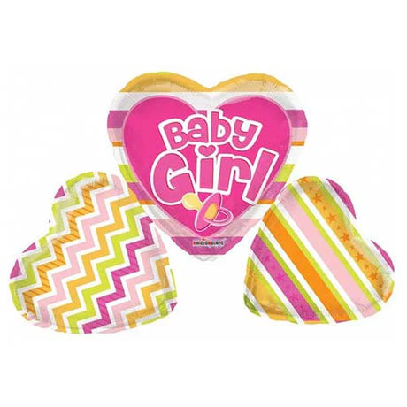 Foil Balloon Shape Baby Girl Balloons 34 inch - 1 pack