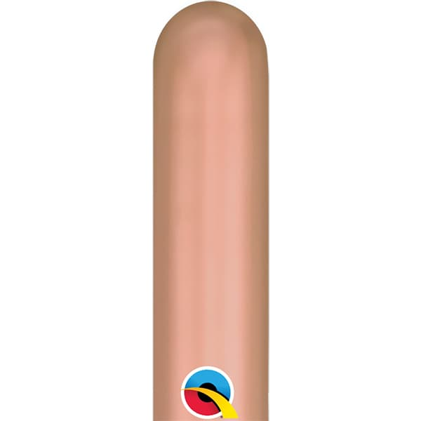 Modelling Latex Balloon 260Q Chrome Rose Gold - 100 pack