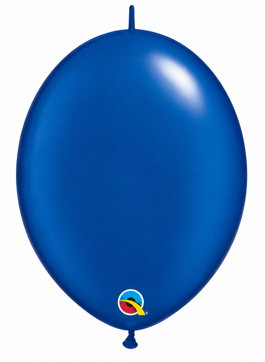 Quick Link Latex Balloon Pastel Pearl Sapphire Blue 6 inch - 50 pack