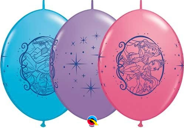 Quick Link Printed Latex Balloon Disney Princesses 12 inch - 50 pack