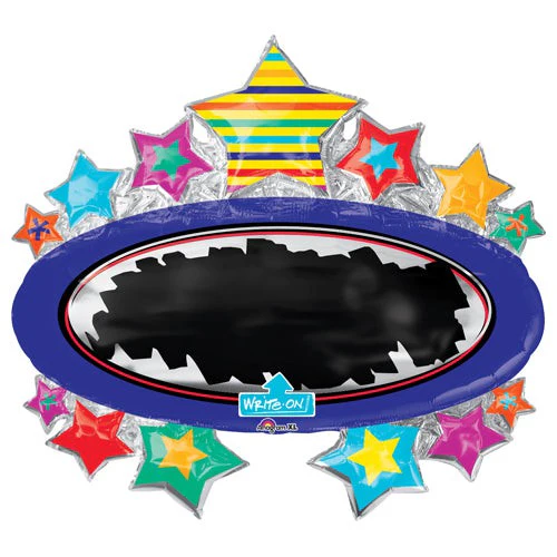 Foil Balloon Personal Message Board Stars 31 inch – 1 pack