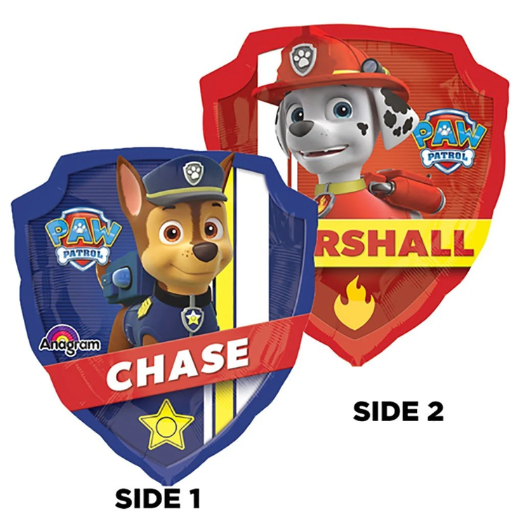 Foil Balloon Paw Patrol Chase & Marshall 27 inch - 1 pack