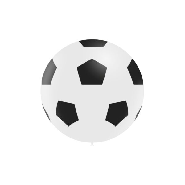 Round Printed Latex Balloon Football 36"=90cm – 1 pc