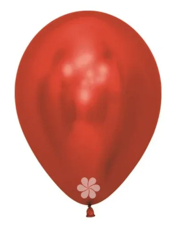 Round Latex Balloon Reflex Red 5 inch - 50 pack