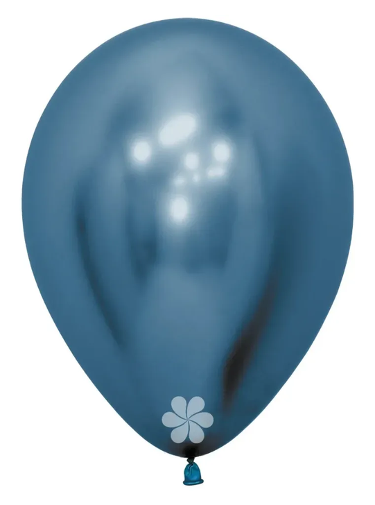 Round Latex Balloon Reflex Aurora Blue 5 inch - 50 pack