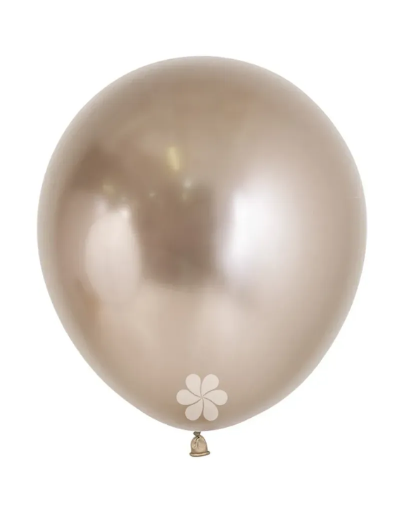 Round Latex Balloon Reflex Champagne 18 inch - 15 pack