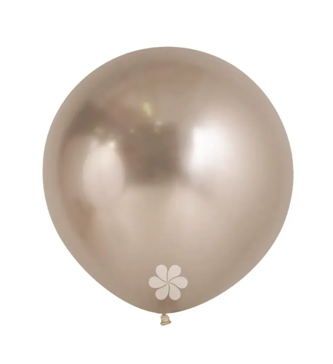 Round Latex Balloon Reflex Champagne 24inch/60cm - 3 pcs
