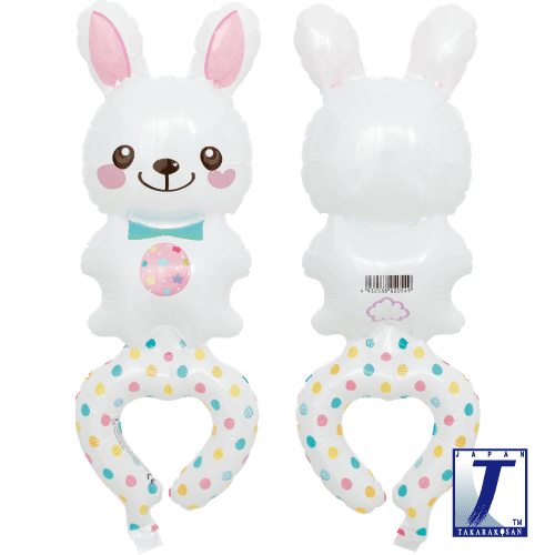 Wrap Around Friends White Bunny with Egg - 5 pack