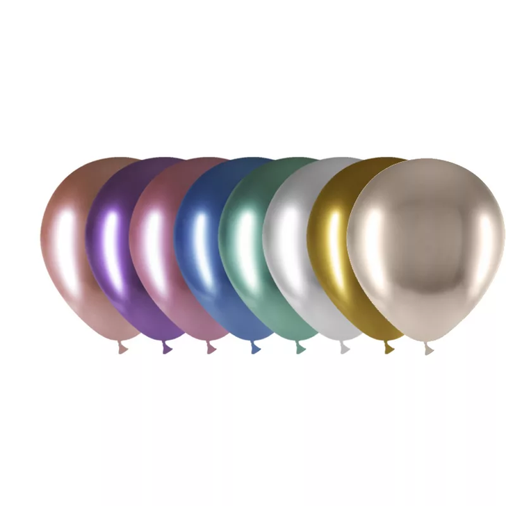 Round Latex Balloon Brilliant Assorted 5 inch - 100 pack