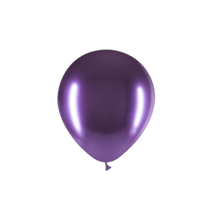 Round Latex Balloon Brilliant Purple 5 inch - 100 pack