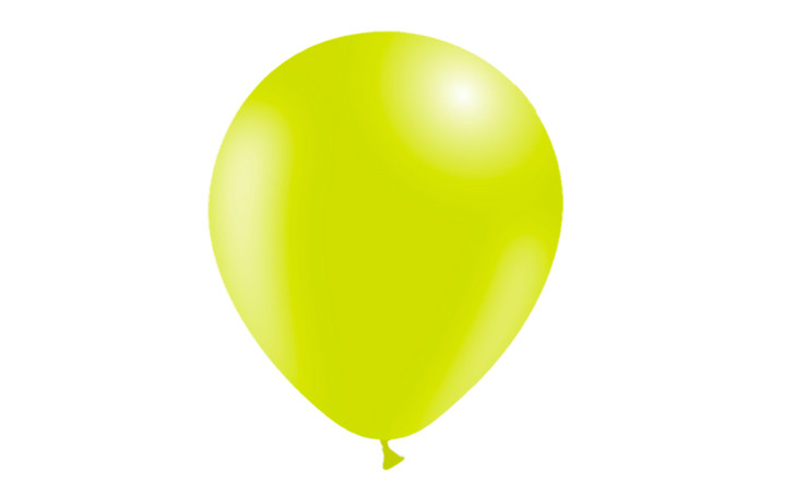 Round Latex Balloon Standard Lime Green 12 inch - 50 pack