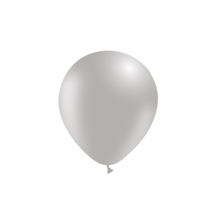 Round Latex Balloon Standard Grey 12 inch - 50 pack