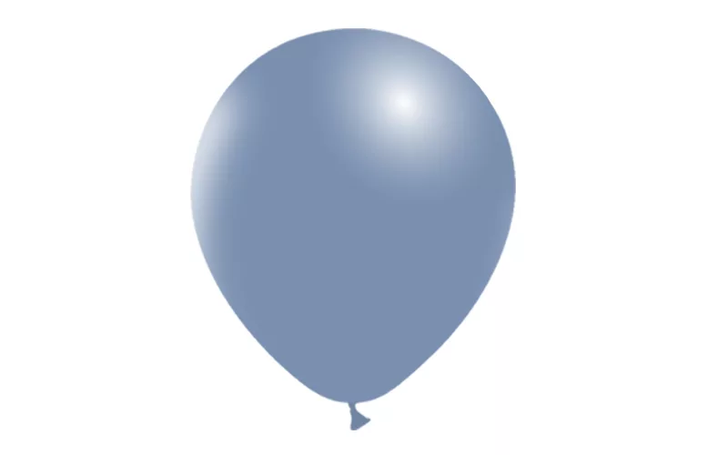 Round Latex Balloon Vintage Blue 12 inch - 100 pack