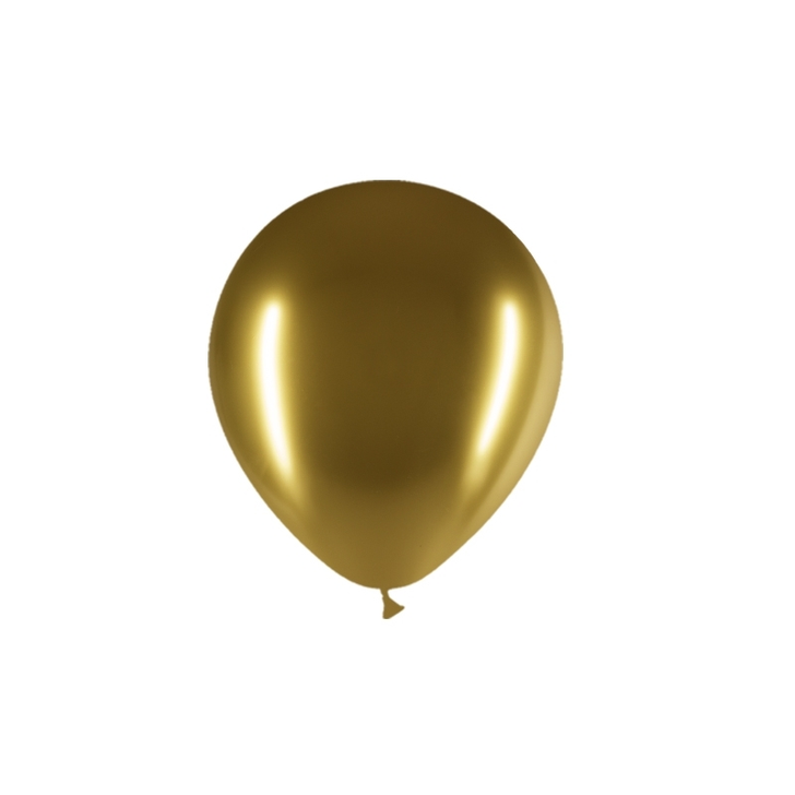 Round Latex Balloon Brilliant Gold 12 inch - 50 pack