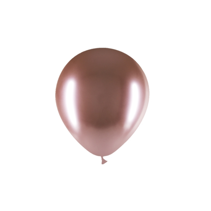 Round Latex Balloon Brilliant Rose Gold 12 inch - 25 pack