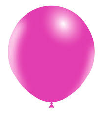 Round Latex Balloon Standard Fuchsia 18 inch - 10 pack