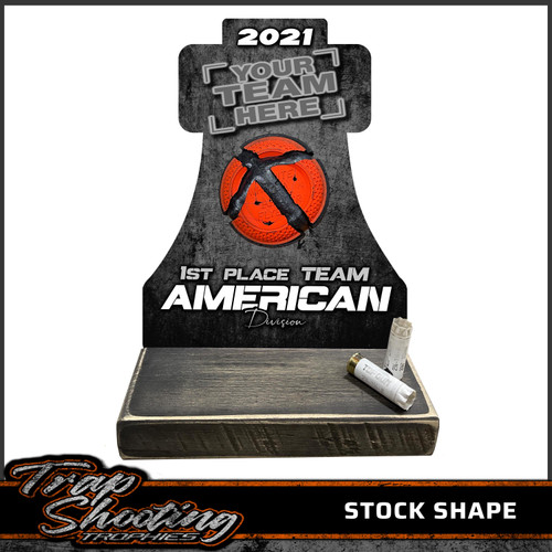 Custom made distressed trophy