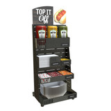 PanelRak 12"W x 24"H Condiment Station Pre-Configured Kit with Header