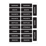 PanelRak 12"W x 18"H Condiment Station Pre-Configured Kit Included Labels