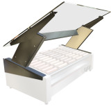 EZ-Tilt Sneeze Guard for APW Wyott Slanted Roller Grills