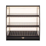 FOODPROS Premium Wide Countertop Bakery Display Case with LED Back Panel