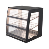 Modern Minimal Premium Wide Countertop Bakery Display Case with LED Back Panel