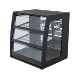 FOODPROS Wide Countertop Bakery Display Case with Mirrored Back & LED Shelf Lighting