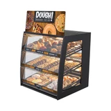 Dough! Bakery To Go FCI Wide Countertop LED Bakery Case with Mirror Back
