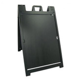 FCI Black Plastic Outdoor Double Sided A-Frame Sign with no insert