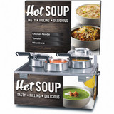 Hinterland Dark Nemco Triple 4-Quart Warmer Merchandiser Package Alternate View