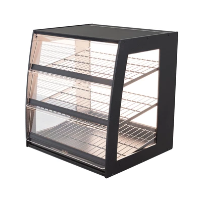 FOODPROS Premium Wide Countertop Bakery Display Case with LED Back Panel