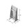 PanelRak 12"W x 24"H Flavored Syrup Pre-Configured Kit with Header with dimensions