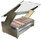 EZ-Tilt Sneeze Guard - Medium with Guard Lifted Side Angle